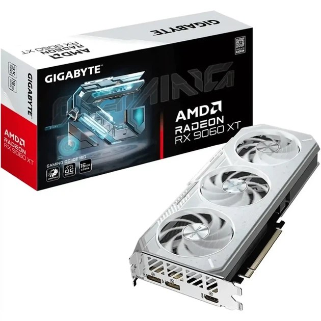 Відеокарта GIGABYTE AMD Radeon RX 9060 XT GAMING OC ICE 16G (GV-R906XGAMINGOCICE-16GD) - зображення 10