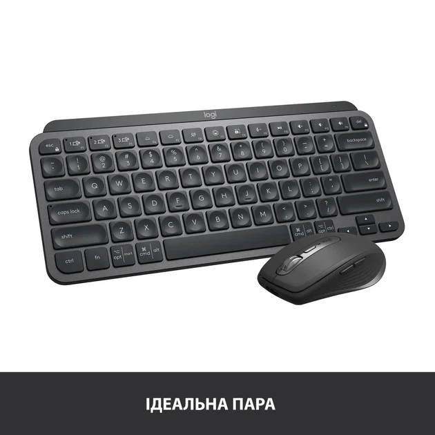Клавіатура Logitech MX Keys Mini Wireless Illuminated UA Graphite (920-010498) - зображення 10