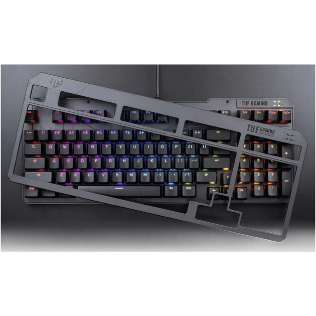 Клавіатура ASUS TUF Gaming K3 Gen II Opti-Mech RGB Red Switches USB UA Black (90MP0390-BKMA00) - Фото 5 Клавіатура ASUS TUF Gaming K3 Gen II Opti-Mech RGB Red Switches USB UA Black (90MP0390-BKMA00) - изображение 5