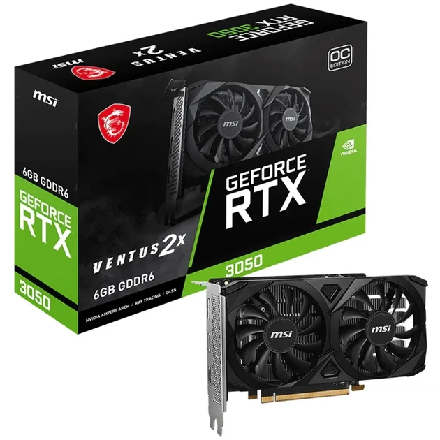 Відеокарта MSI Nvidia GeForce RTX 3050 VENTUS 2X E 6G OC - зображення 5