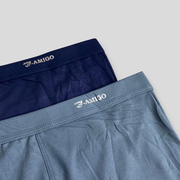 Боксеры мужские RyAmigo батал 6XL Синий + Графит (3227-2), 2 шт - изображение 2