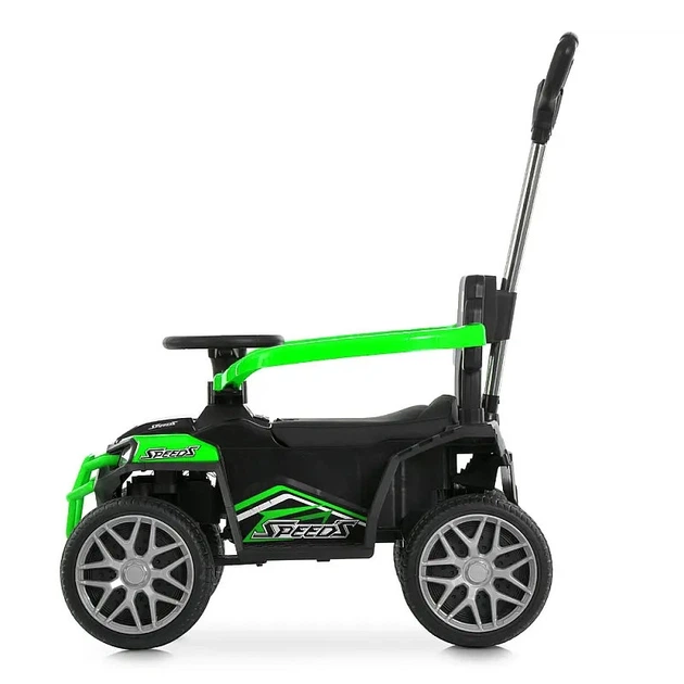 Дитячий електромобіль толокар з батьківською ручкою BAMBI M 6300EBLR-5 зелений (2х25W, EVA, екошкіра, USB, Bluetooth) - Фото 2 Дитячий електромобіль толокар з батьківською ручкою BAMBI M 6300EBLR-5 зелений (2х25W, EVA, екошкіра, USB, Bluetooth) - зображення 2