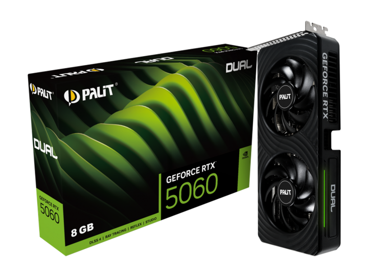 Відеокарта Palit GeForce RTX 5060 Dual 8GB GDDR7 (NE75060019P1-GB2063D) - Фото 10 Відеокарта Palit GeForce RTX 5060 Dual 8GB GDDR7 (NE75060019P1-GB2063D) - изображение 10