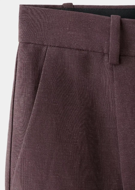 Бермуды MANGO Гранатовый 38 E000254 - Фото 4 Бермуды MANGO Гранатовый 38 E000254 - изображение 4