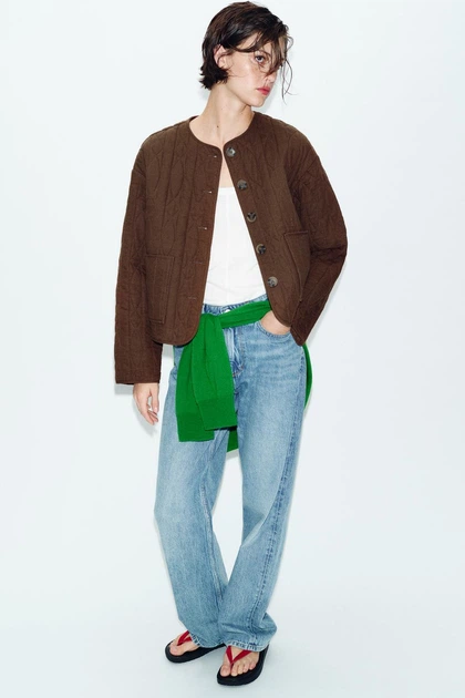Стьобана куртка Zara 1689/022/700 S - Фото 7 Стьобана куртка Zara 1689/022/700 S - изображение 7