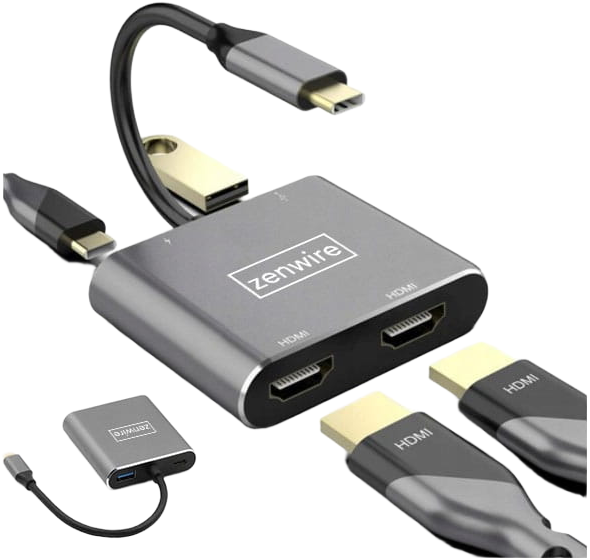 Stacja dokująca Zenwire USB-C HUB Docking Station (5904507520571) - obraz 2