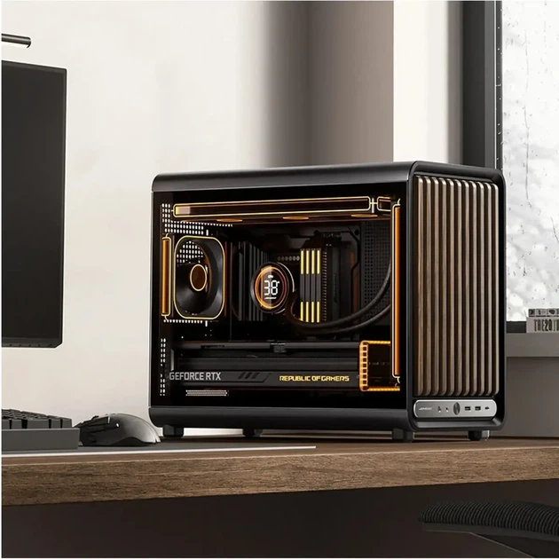 Корпус JONSBO D33 Wood Black - зображення 5