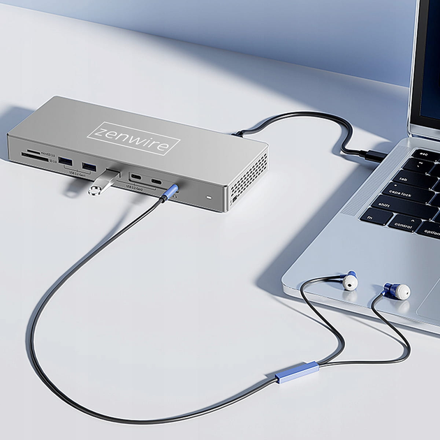 Stacja dokująca Zenwire USB-C HUB 16 in 1 (5904507521967) - obraz 2