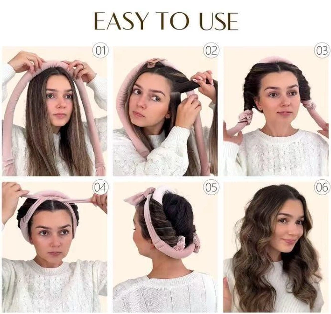 Бигуди мягкие для завивки волос ANbeauty с резинками Коричневый (AN0103751) - изображение 2