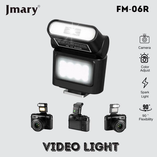 Видео/Фото-светло/вспышка JMARY FM-06R 300 мАч 2500-6200К (мини) - изображение 6