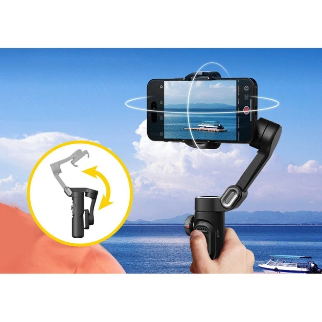 Трехосный стабилизатор AOCHUAN Professional Gimbal Stabilizer для Smartphone SMART XE черный - Фото 6 Трехосный стабилизатор AOCHUAN Professional Gimbal Stabilizer для Smartphone SMART XE черный - изображение 6