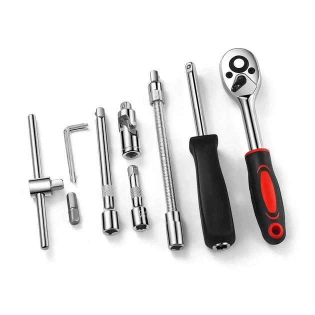Набор инструментов в кейсе 46 предметов, PIECE TOOL SET, Автомобильный, вело комплект ключей и отверток - изображение 9