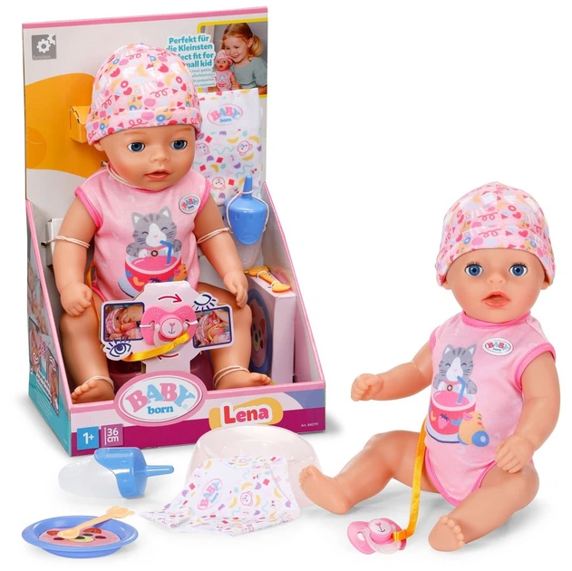 Lalka bobas Baby Born Lena 36 cm 7 funkcji (840719) - Zdjęcie 1 Lalka bobas Baby Born Lena 36 cm 7 funkcji (840719) - obraz 1