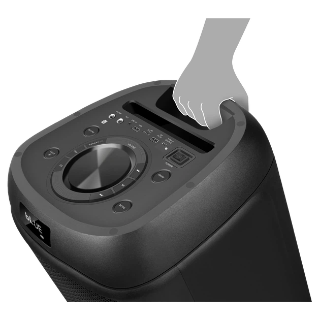 Портативная акустическая система SVEN PS-1050, 200 Вт, Bluetooth, RGB-подсветка, караоке, микрофон, Black - Фото 8 Портативная акустическая система SVEN PS-1050, 200 Вт, Bluetooth, RGB-подсветка, караоке, микрофон, Black - изображение 8