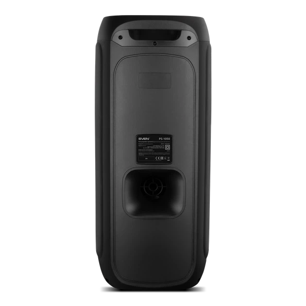 Портативная акустическая система SVEN PS-1050, 200 Вт, Bluetooth, RGB-подсветка, караоке, микрофон, Black - Фото 11 Портативная акустическая система SVEN PS-1050, 200 Вт, Bluetooth, RGB-подсветка, караоке, микрофон, Black - изображение 11