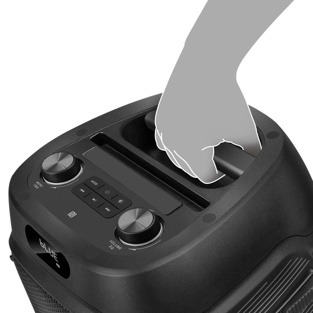 Портативная акустическая система SVEN PS-850, 100 Вт, Bluetooth, RGB-подсветка, караоке, микрофон, Black - Фото 3 Портативная акустическая система SVEN PS-850, 100 Вт, Bluetooth, RGB-подсветка, караоке, микрофон, Black - изображение 3