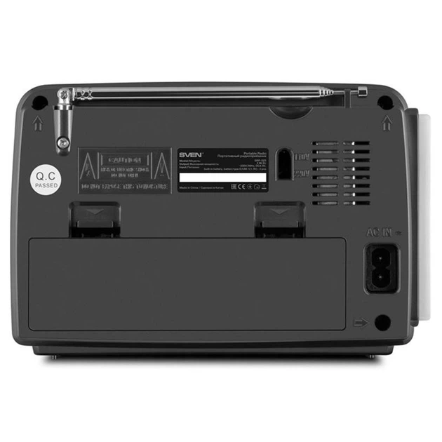 Радиоприемник SVEN SRP-525 Grey FM/AM/SW, USB, microSD, фонарик - изображение 6