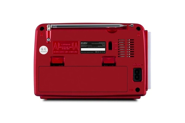 Радіоприймач SVEN SRP-525 Red FM/AM/SW, USB, microSD, ліхтарик - зображення 8