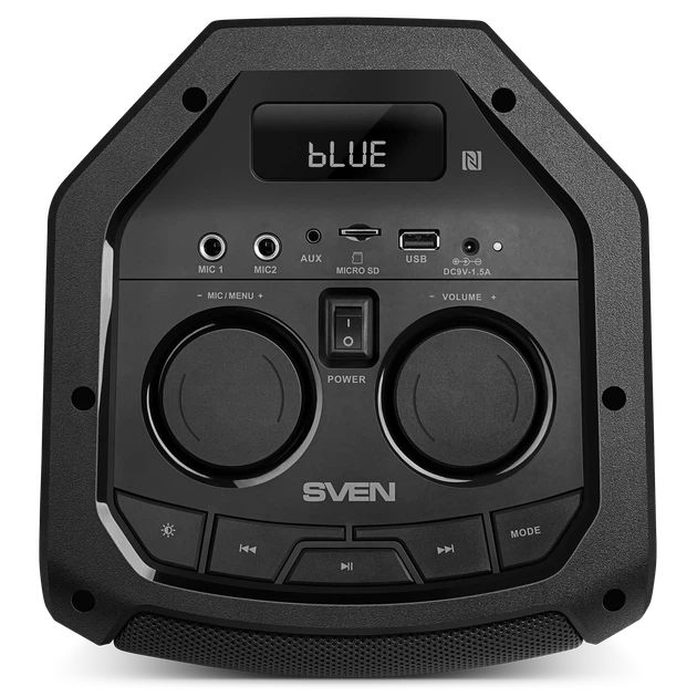 Портативная акустическая система SVEN PS-710, 100 Вт, Bluetooth, RGB-подсветка, караоке, Black - изображение 7