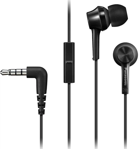 Наушники Panasonic RP-TCM115G-K вкладыши с микрофоном 3.5 мм кабель 1.1 м Черные (RP-TCM115GCK) - Фото 1 Наушники Panasonic RP-TCM115G-K вкладыши с микрофоном 3.5 мм кабель 1.1 м Черные (RP-TCM115GCK) - изображение 1