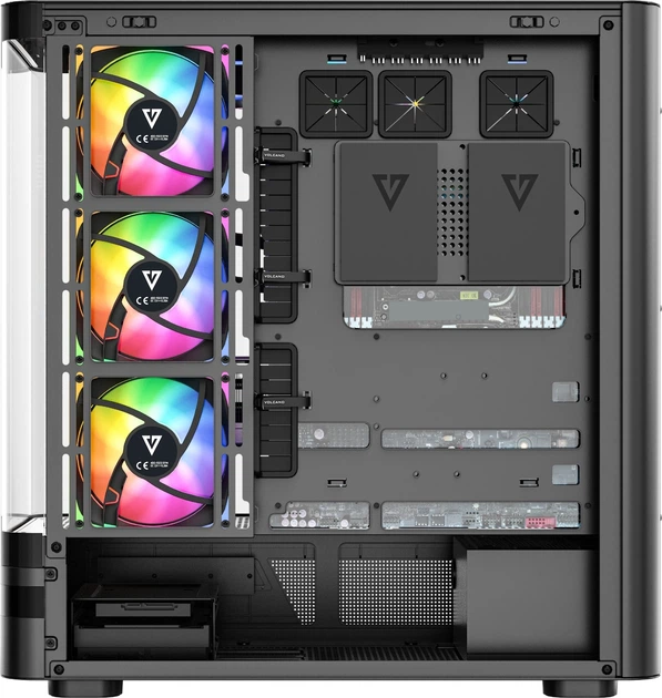 Корпус Modecom Volcano AQ200 ARGB Black (MC-A-AQ200-4FA-B) - зображення 5