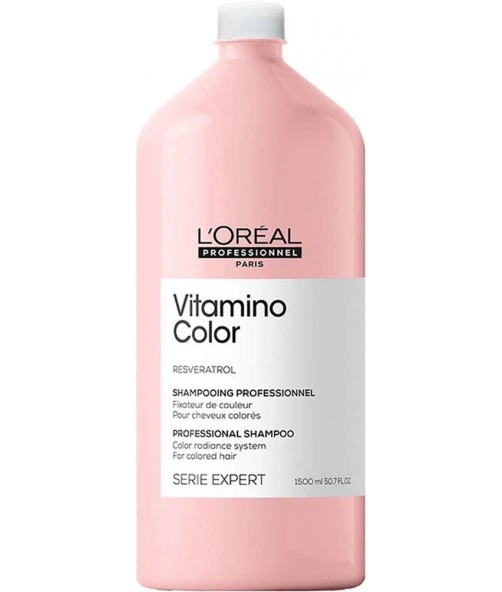 Шампунь для фарбованого волосся L'Oreal Professionnel Vitamino Color 1,5 л - Фото 1 Шампунь для фарбованого волосся L'Oreal Professionnel Vitamino Color 1,5 л - изображение 1