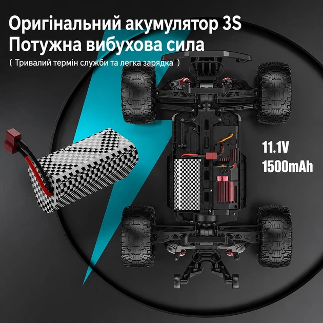 Радиоуправляемая машинка KFPLAN KF10 Brushless 1:10 4WD до 50 км/ч, RC Monster Truck внедорожник 4x4 на пульте для бездорожья - Фото 8 Радиоуправляемая машинка KFPLAN KF10 Brushless 1:10 4WD до 50 км/ч, RC Monster Truck внедорожник 4x4 на пульте для бездорожья - изображение 8