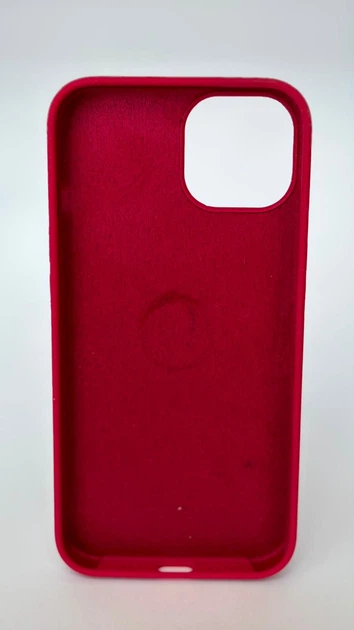 Чохол WAVE Full Silicone Case із захистом 360 по корпусу з внутрішнєю мікрофіброю для iPhone 13/14 Rose Red - зображення 4