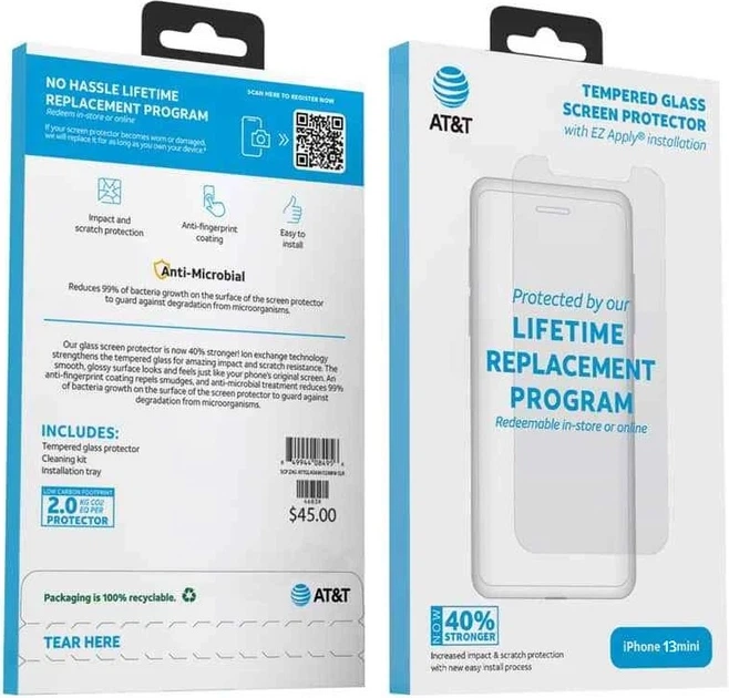 Захисне скло AT&T для Apple iPhone 13 Mini (849944078450) - Фото 4 Захисне скло AT&T для Apple iPhone 13 Mini (849944078450) - изображение 4