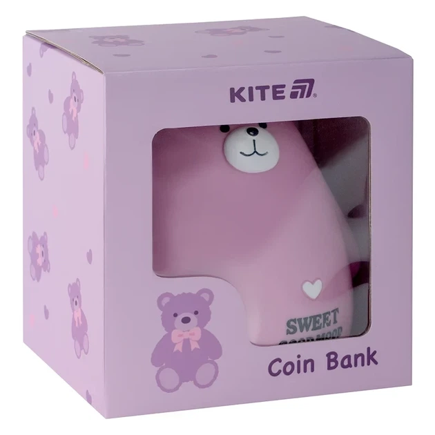 Скарбничка Kite Pink Bear K25-498-7 - Фото 3 Скарбничка Kite Pink Bear K25-498-7 - изображение 3