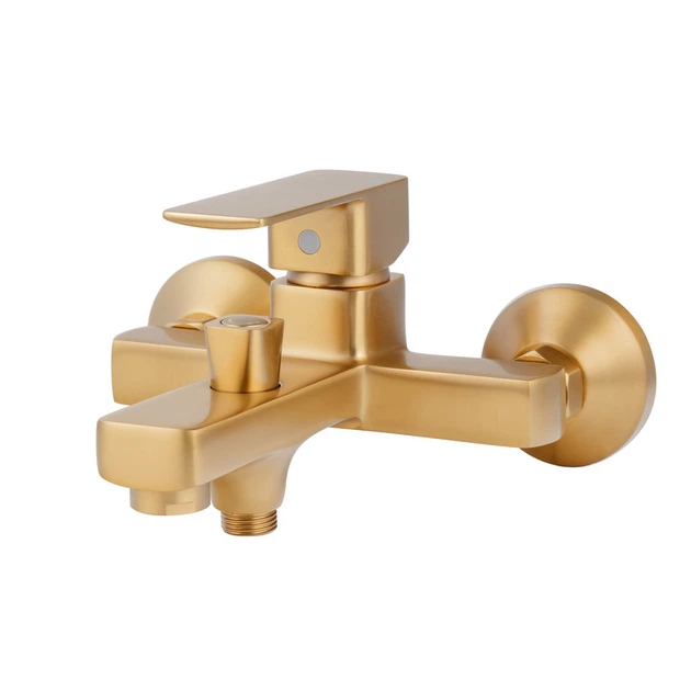 Змішувач для ванни HAIBA KUBUS 009 EURO BRUSHED GOLD (Колір матове золото) (HB9628) - изображение 4