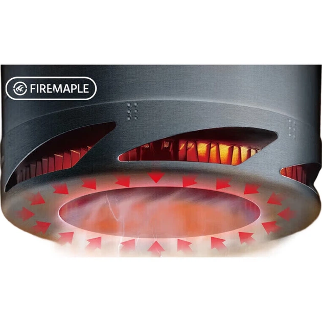 Чайник FIRE-MAPLE XT2 с функцией сбора тепла, походный чайник, походная печь, оборудование для заваривания чая, 1,5 л - изображение 2