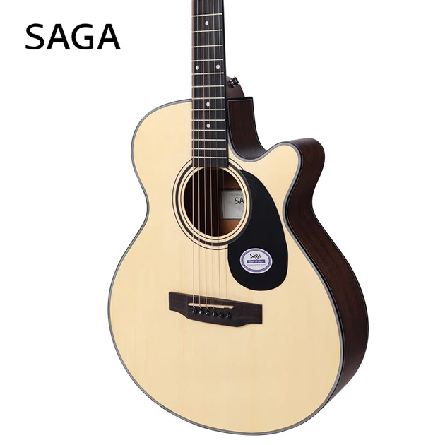 Гитара SAGA SAGA, еловая, SA600C, натуральный цвет, акустическая, для начинающих, 40 дюймов. Возврат невозможен для тех, кто не может научиться играть на ней. - зображення 4