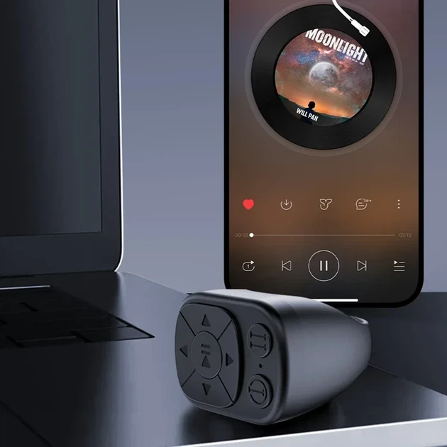 Бездротовий пульт кільце Bluetooth для смартфона керування камерою та гортання сторінок - зображення 3