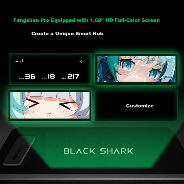 Вентилятор охолодження для ноутбука Black Shark Fengshen Pro з регулюванням температури, низьким рівнем шуму, підставка-кулер для ігрових ноутбуків, сумісна з Lenovo, Asus, Tianxuan 6, Dell, Alienware, Savior. - зображення 7