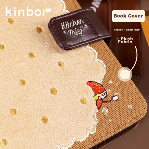 Набор блокнотов-планеров Kinbor Kitchen Fairy формата A6, 128 листов, в подарочной коробке, подарок для девочки на день рождения (блокнот формата A6 со стикерами и штампом, блокнот для заметок) DT56085 - изображение 7