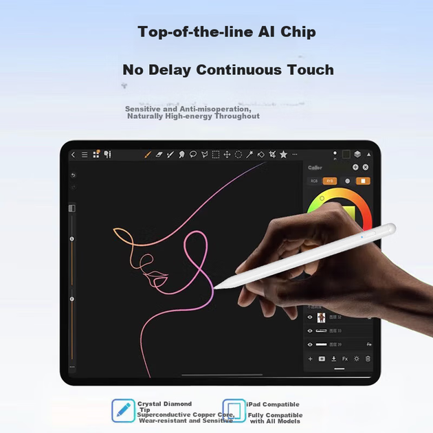 Stiger [Третье поколение Ultimate Edition] Совместимый с планшетами Huawei стилус M-Pencil Емкостный стилус Сенсорный стилус для Matepad 11.5s/pro/air Противоскользящий iPad Honor - изображение 6