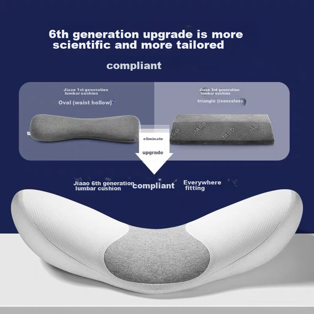 Подушка для поперекової підтримки JAGO, подушка для спини для ліжка, накладка на поперековий диск, килимок для сну з розтягненням поперекових м'язів, подушка для підтримки спини для вагітних, подушка для талії - Фото 9 Подушка для поперекової підтримки JAGO, подушка для спини для ліжка, накладка на поперековий диск, килимок для сну з розтягненням поперекових м'язів, подушка для підтримки спини для вагітних, подушка для талії - изображение 9
