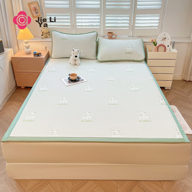 Килимок для охолодження Grace Class A Bean Ice Silk Summer Soft Single Mat Green 180*200 см - изображение 12