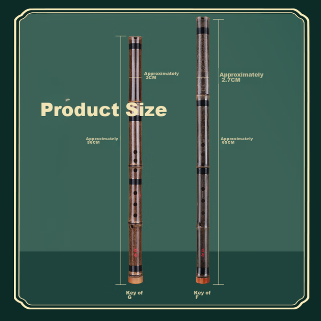 Флейта Daoyun Purple Bamboo Xiao, вісімотвірна соль-клавіш, коротка флейта початкового рівня, старовинний стиль, фіолетова бамбукова флейта, музичний інструмент - изображение 6