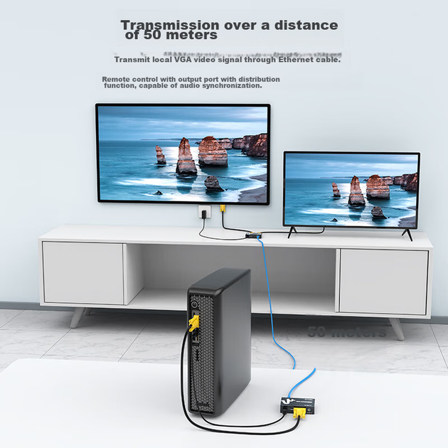 Удлинитель VGA-сигнала MT-Viki MT-50T 50 м - изображение 4