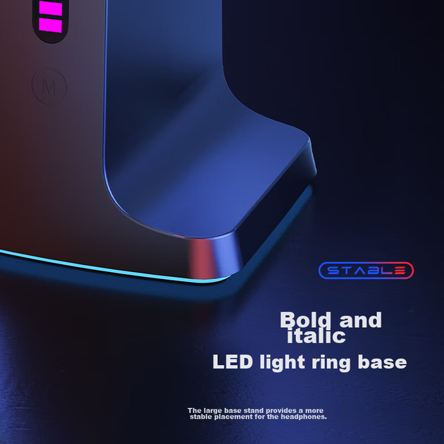 Подставка для наушников FIFINE S3 с RGB-подсветкой многоцветная (6971813340277) - Фото 6 Подставка для наушников FIFINE S3 с RGB-подсветкой многоцветная (6971813340277) - изображение 6