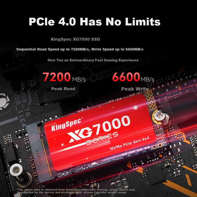 SSD диск KingSpec XG7000 512GB M.2 2242 NVMe PCIe 4.0 TLC (XG7000-512) - изображение 2