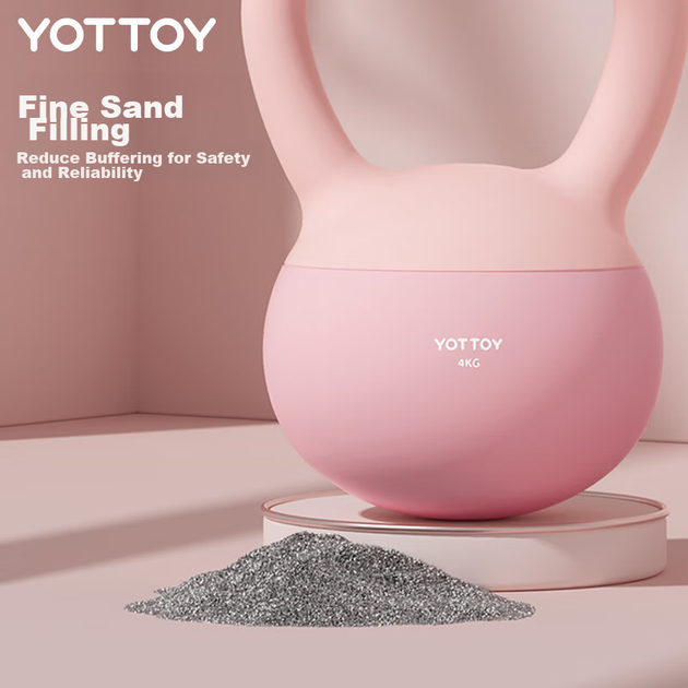 Гиря мягкая Yottoy Jelly 4 кг, розовая - изображение 5