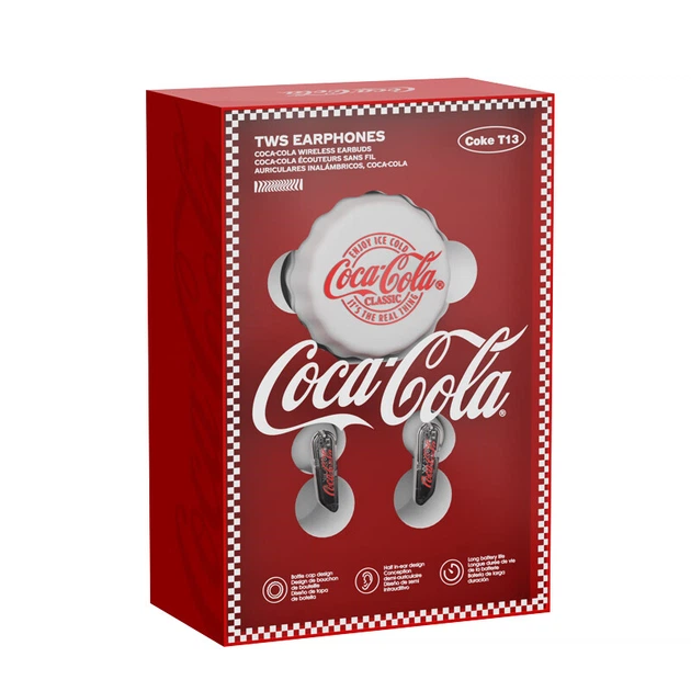 Наушники Coca-Cola T13 Wireless ENC 2026 (6972705893024) - Фото 7 Наушники Coca-Cola T13 Wireless ENC 2026 (6972705893024) - изображение 7