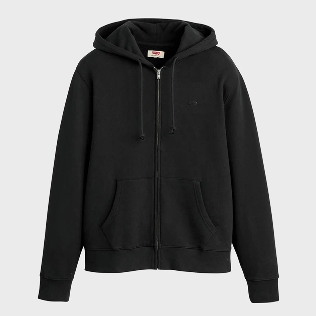 Толстовка на блискавці чоловіча Levi`s The Original Hm Zip Up 34584-0047 XL Чорна (5401235286026) - зображення 3