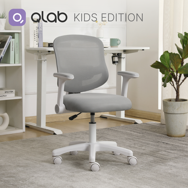 Дитяче крісло Qlab Kids Edition KC327G Gray - Фото 9 Дитяче крісло Qlab Kids Edition KC327G Gray - зображення 9