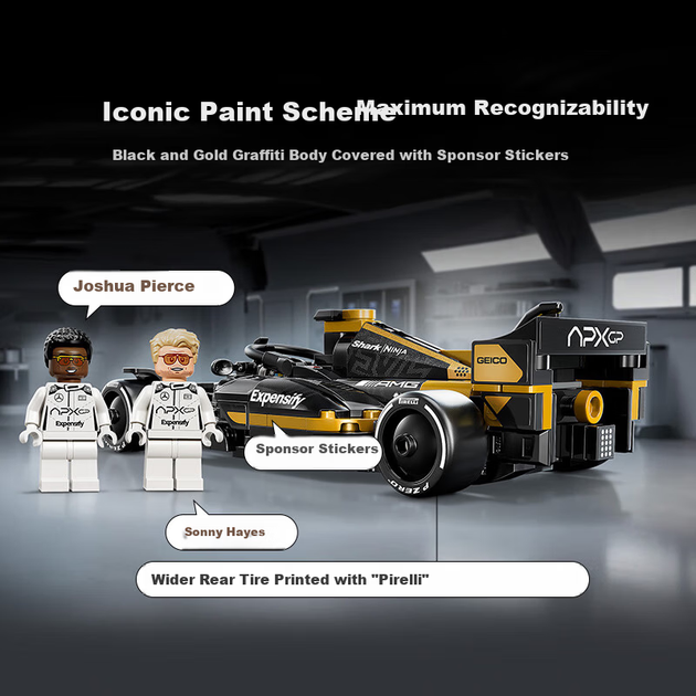 Конструктор LEGO 77252 Форт-1: Перегоновий автомобіль APXGP (5702018068175) - зображення 7