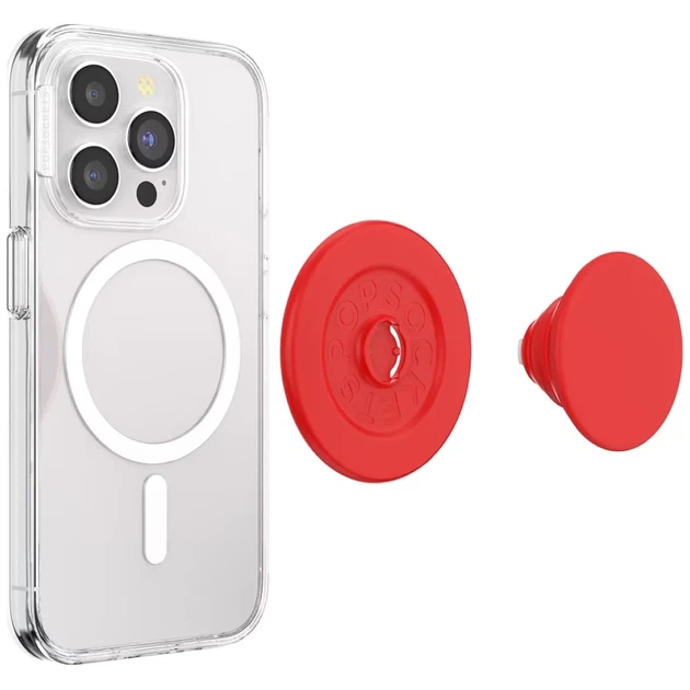 Тримач для телефону PopSockets PopOut Basic Rosso Grip червоний (840173763407) - Фото 4 Тримач для телефону PopSockets PopOut Basic Rosso Grip червоний (840173763407) - зображення 4