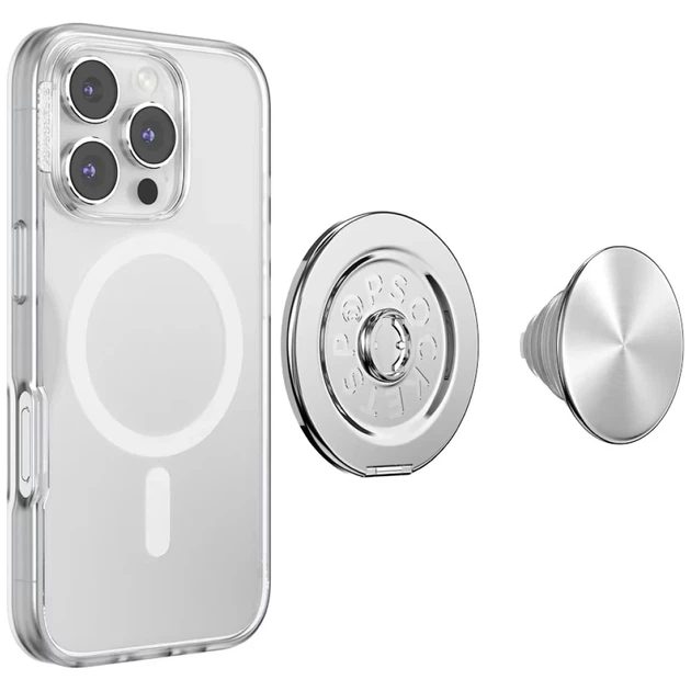 Тримач для телефону PopSockets Aluminum Radial сріблястий (840473304904) - Фото 6 Тримач для телефону PopSockets Aluminum Radial сріблястий (840473304904) - зображення 6